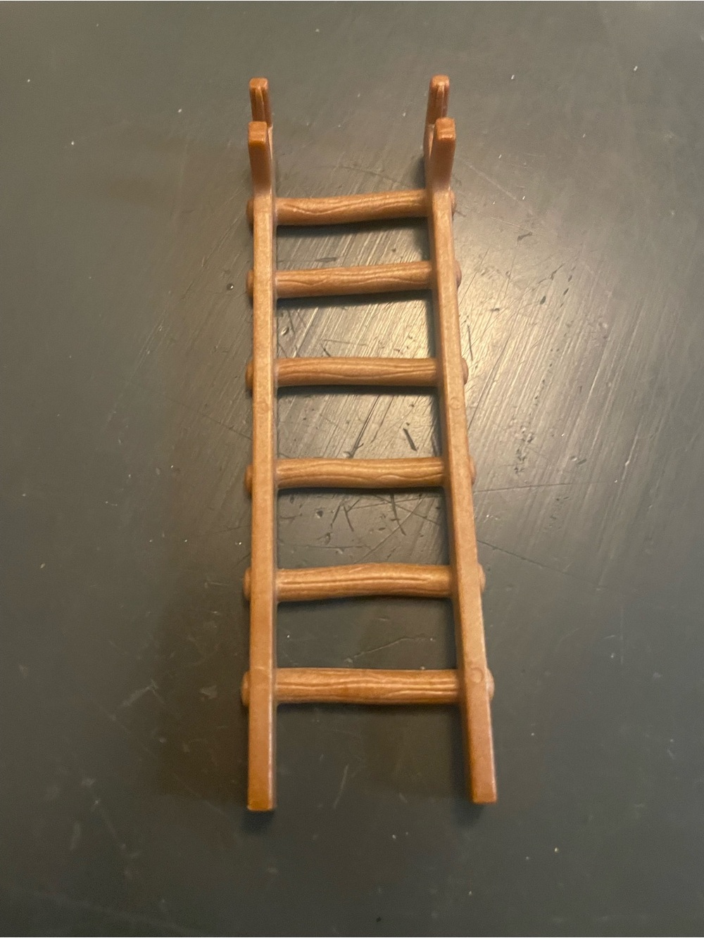 Calico Critter Miniature Brown plastic Toy Ladder Wooden Look doll house